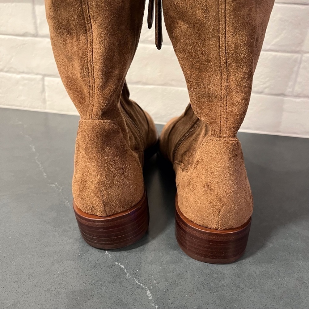 NWT Antonio Melani sz 6 Aleenna brown microsuede OTK boots - Picture 8 of 16